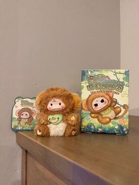 Three Babies Toy Matchy-Lacy Soft Toy Series Plush Pendant Little Monkey